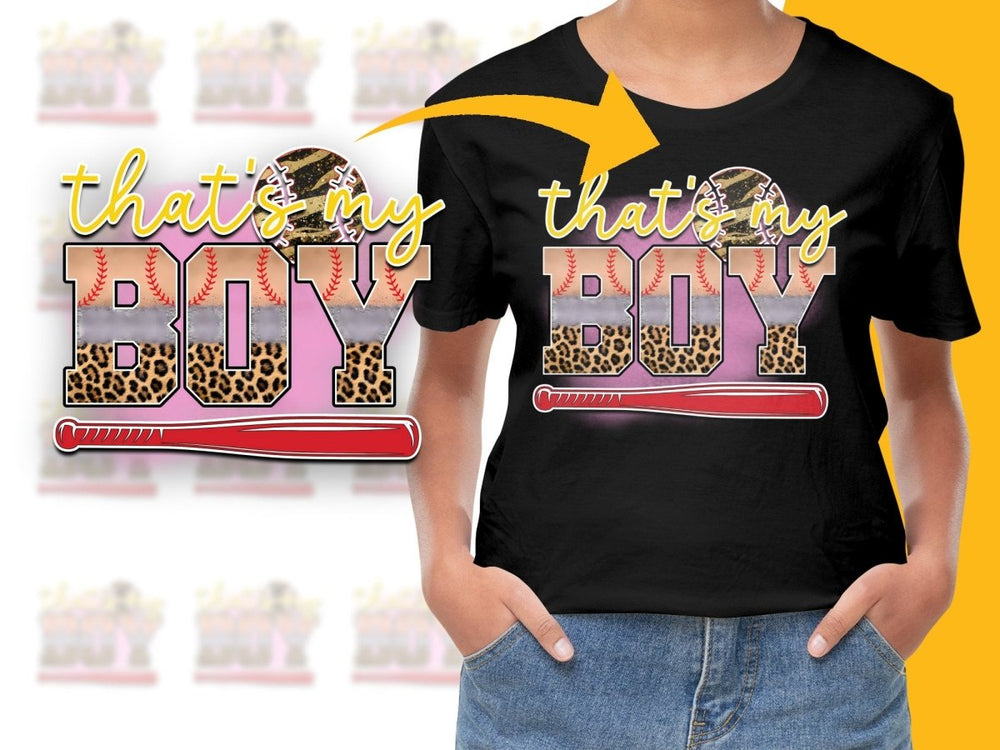 That's My Boy Leopard Baseball Design PNG File - Teepew