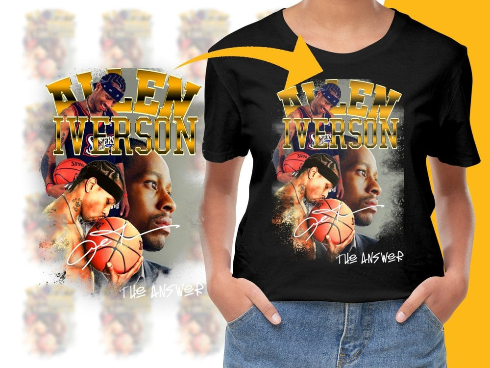 The Answer Allen Iverson Basketball Champion Bootleg PNG File - Teepew