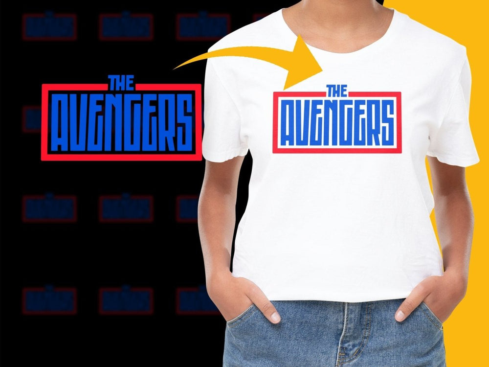 The Avengers Retro Logo Design Graphic PNG File - Teepew