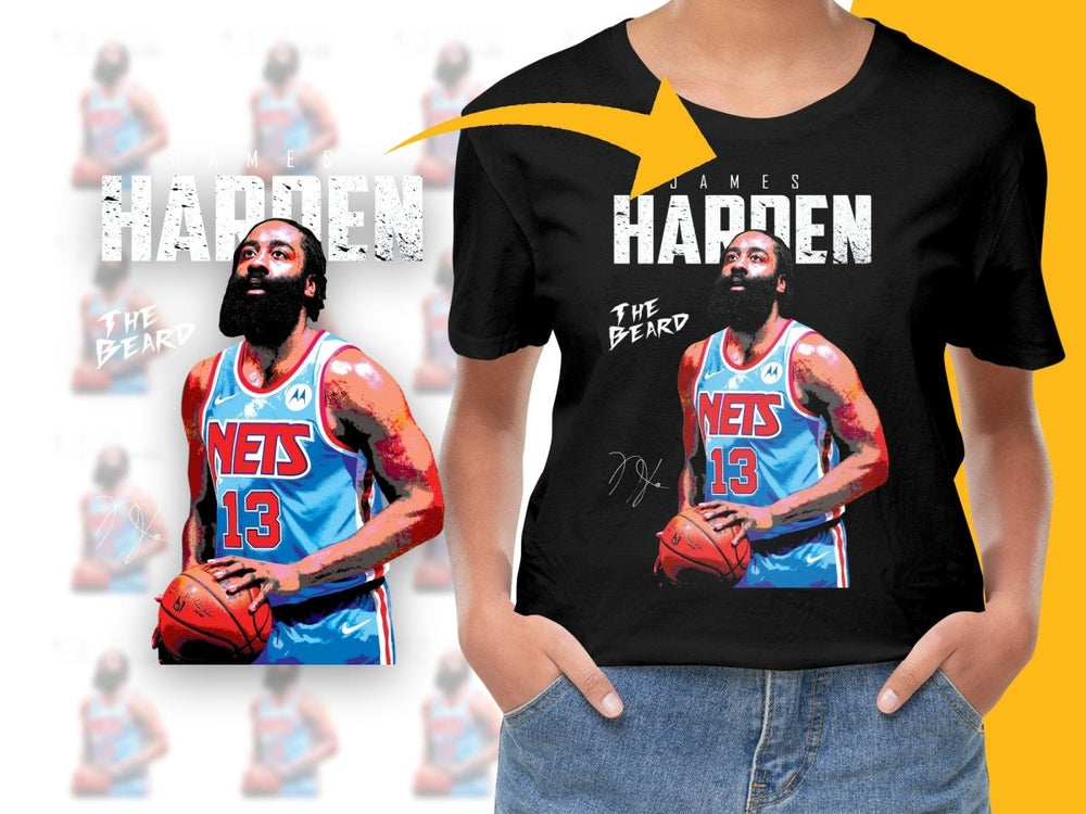 The Beard James Harden Basketball Player Nets PNG File - Teepew