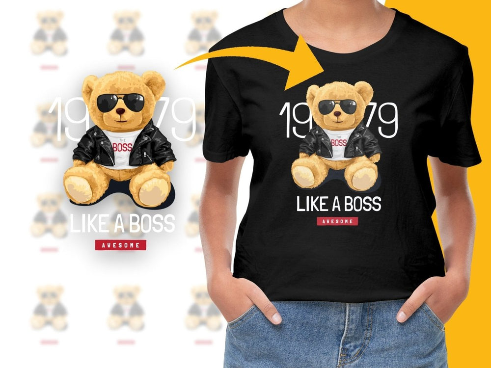 The Boss Teddy Bear with Sunglasses PNG File - Teepew