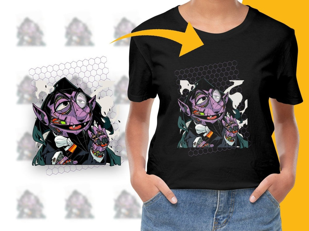 The Count Counts Artistic Design Graphic PNG File - Teepew