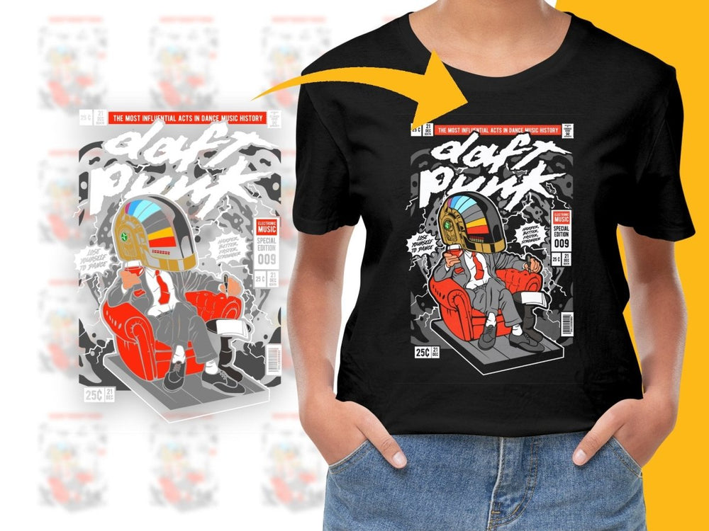 The Daft Punk Boss Popculture PNG File - Teepew