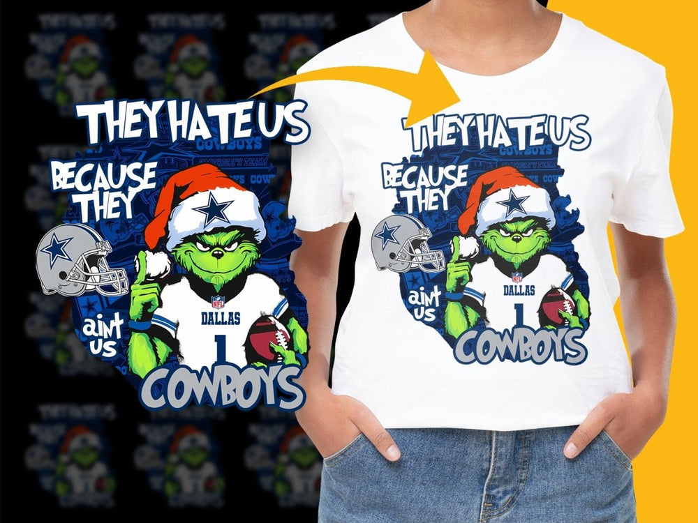 The Dallas Cowboys Grinch Christmas Themed PNG File - Teepew