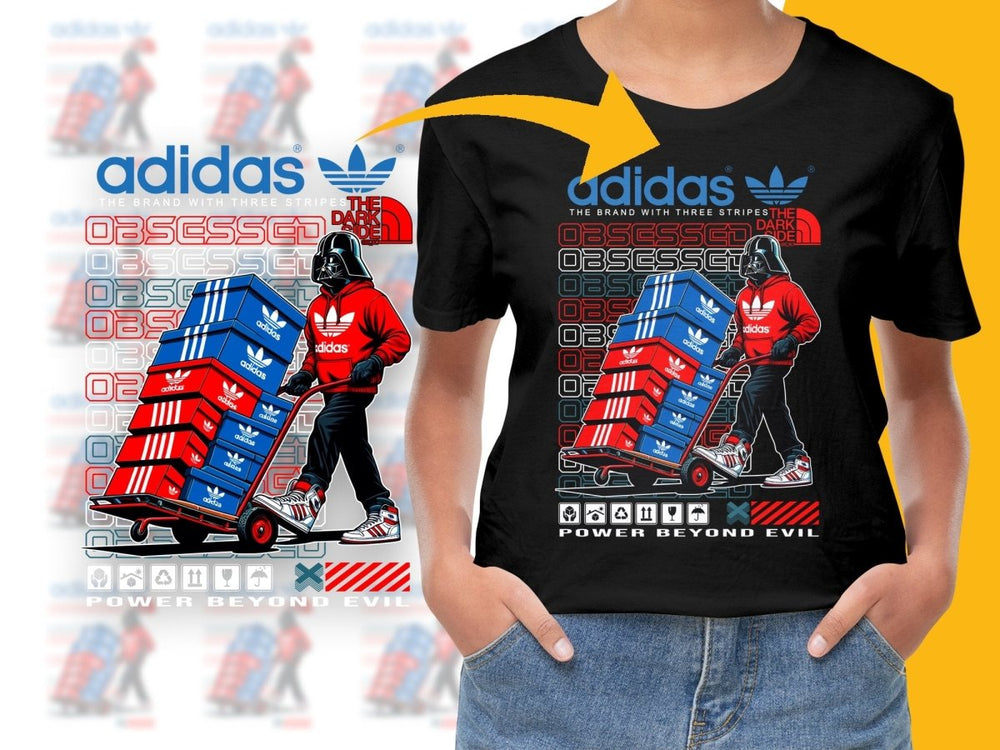 The Dark Side Obsessed Darth Vader Sport Brand PNG File - Teepew