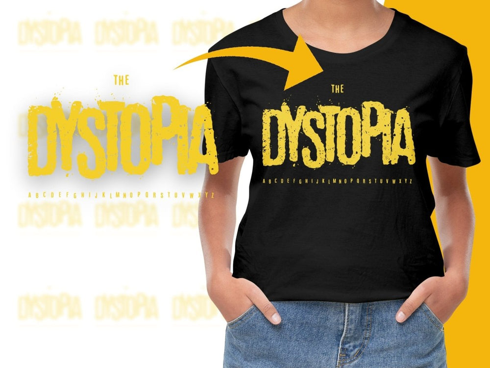 The Dystopia Alphabet Inspired Unique Design PNG File - Teepew
