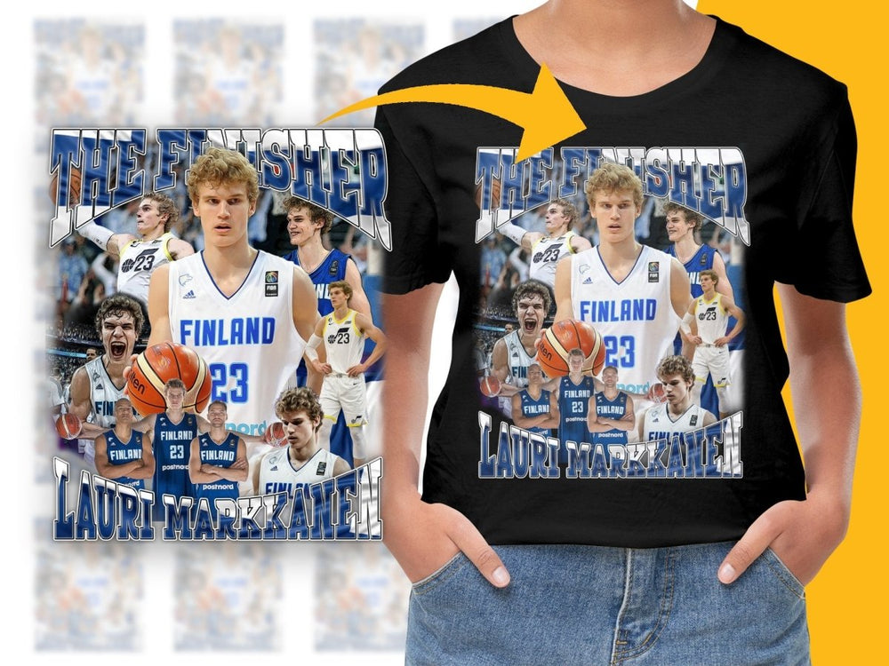 The Finisher Lauri Markkanen Finland Basketball Star Bootleg PNG File - Teepew