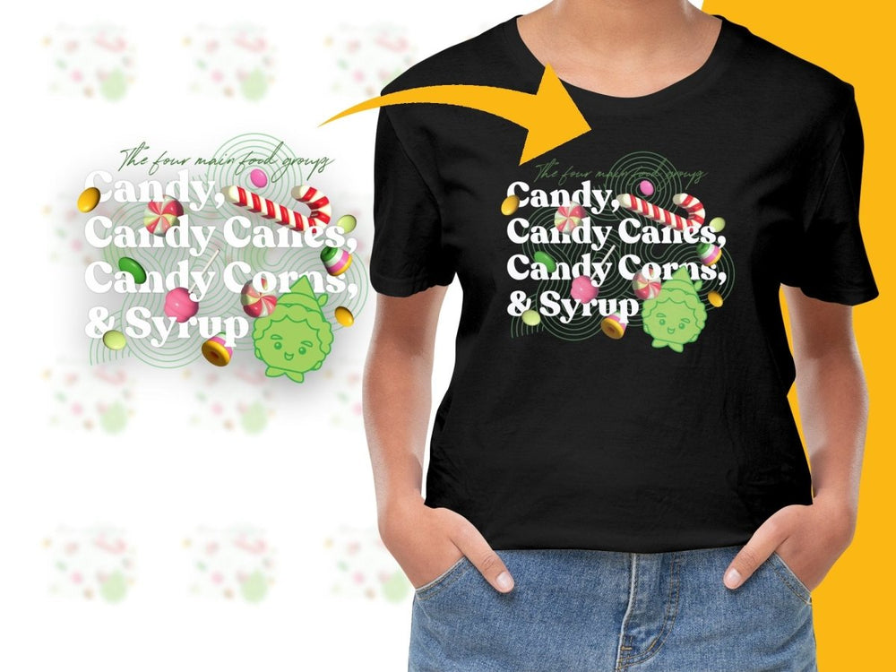 The Four Main Food Groups Character Christmas PNG File - Teepew