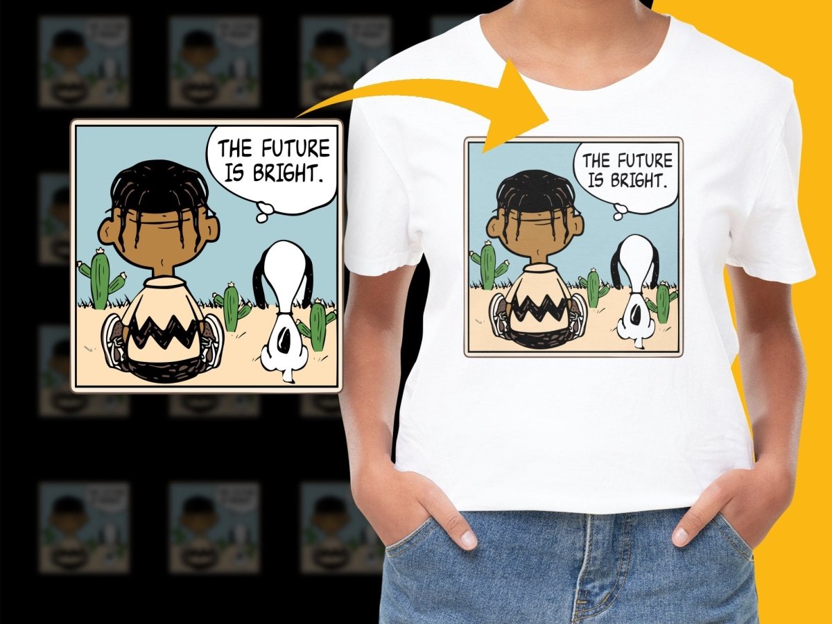The Future Is Bright Graphic Streetwear PNG File - Teepew