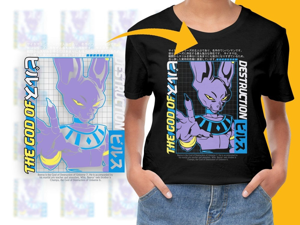 The God of Destruction Beerus Anime PNG File - Teepew