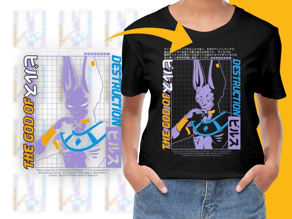 The God of Destruction Beerus Design PNG File - Teepew