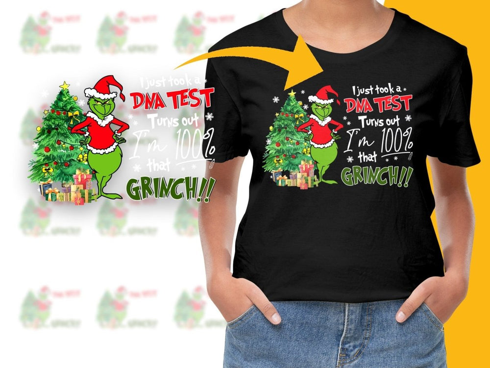 The Grinch DNA Test Christmas Tree PNG File - Teepew