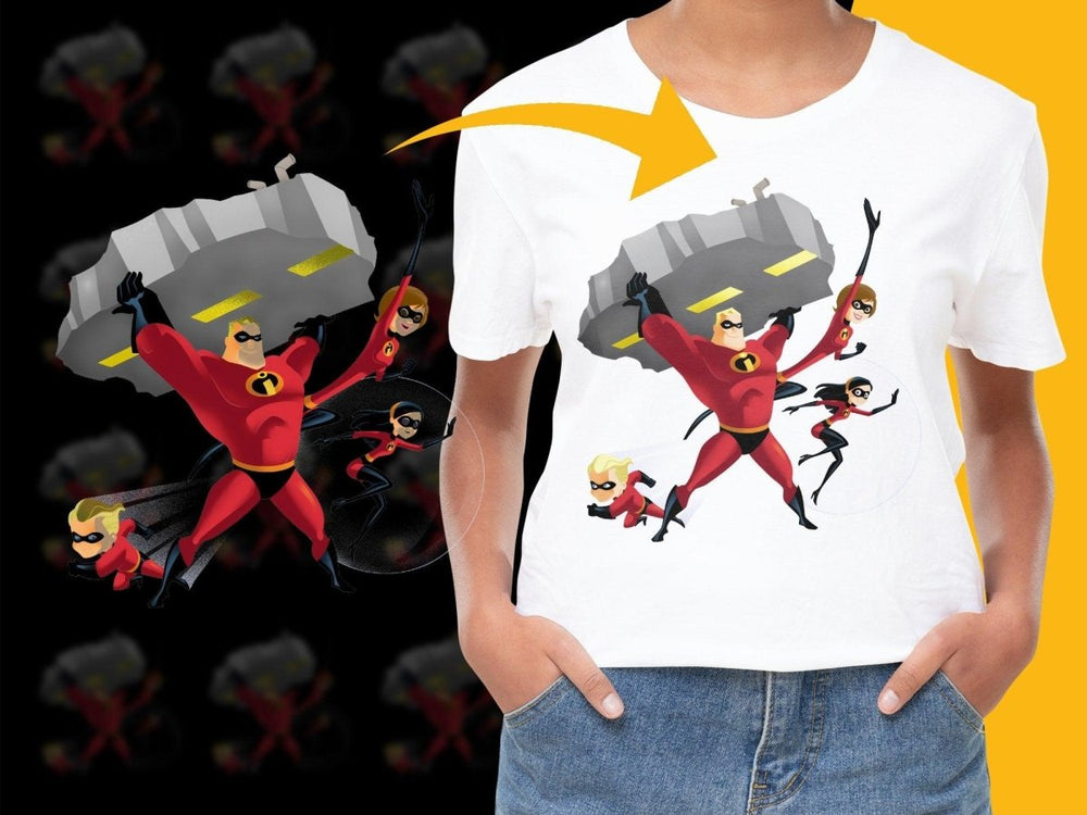 The Incredibles Family Action Packed Cool Graphic PNG File - Teepew