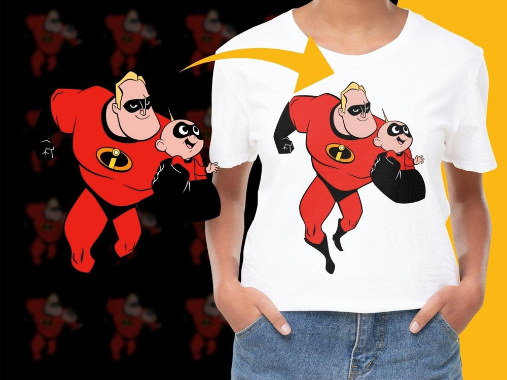 The Incredibles Superhero Family Matching PNG File - Teepew