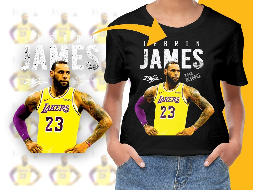 The King Lebron James Los Angeles Lakers Basketball Player PNG File - Teepew
