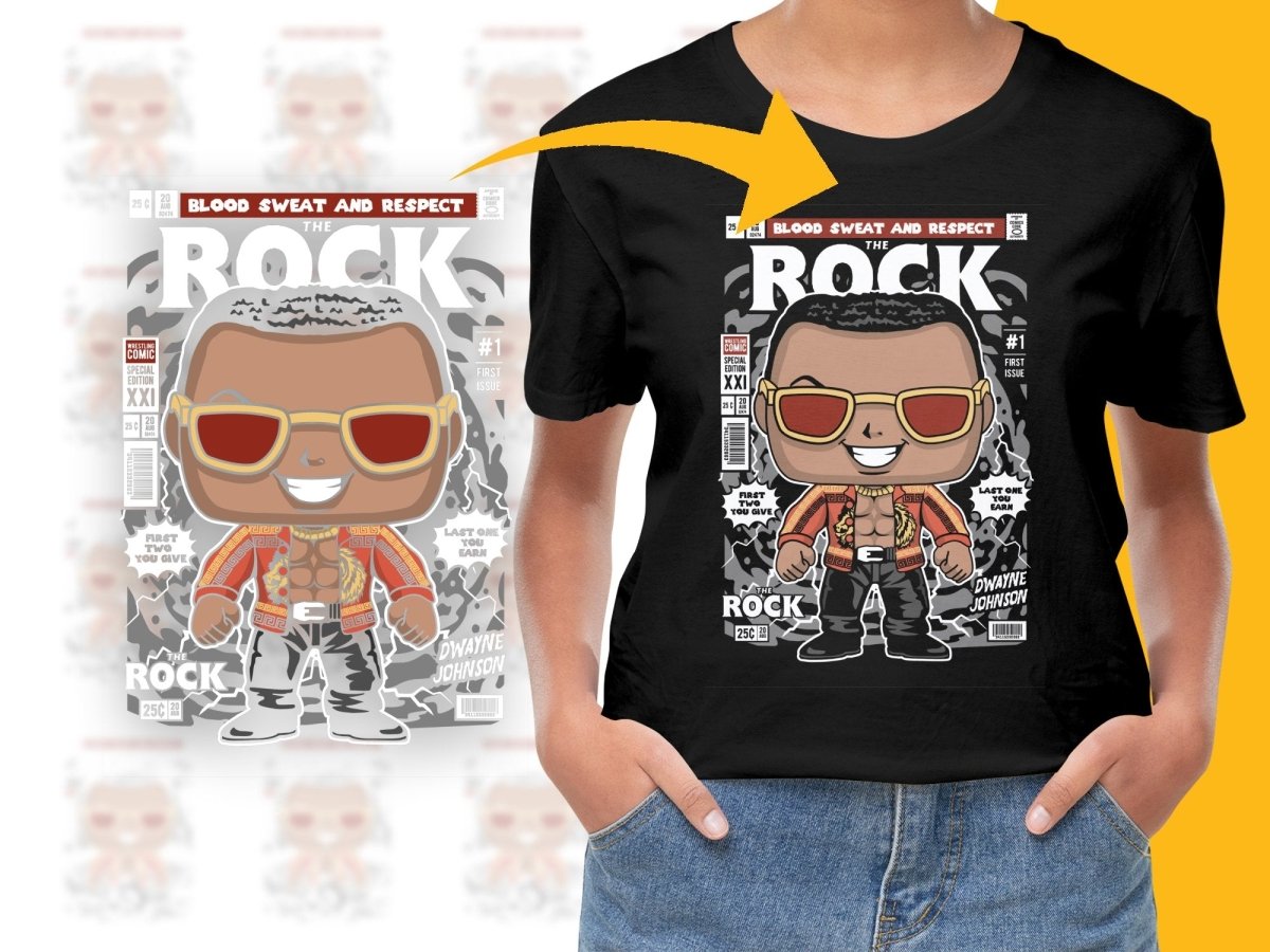 The Rock Dwayne Johnson Popculture PNG File - Teepew