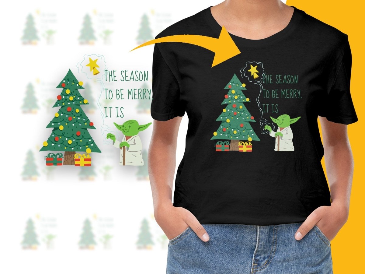The Season To Be Merry It Is Christmas Tree Digital product - Teepew