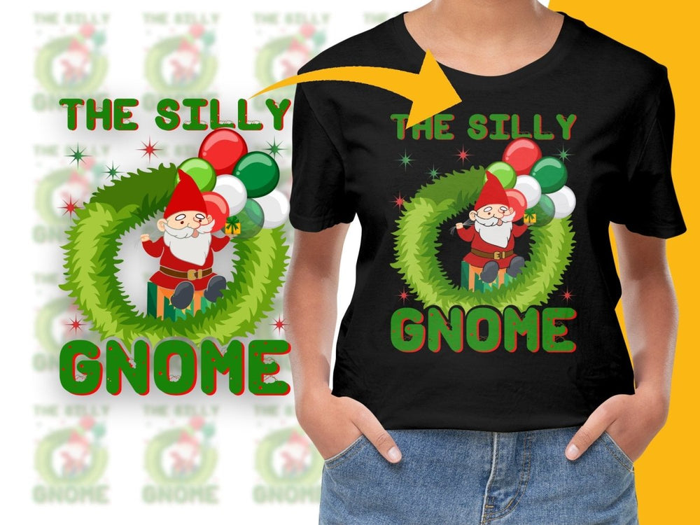 The Silly Gnome Christmas Theme Graphic PNG File - Teepew