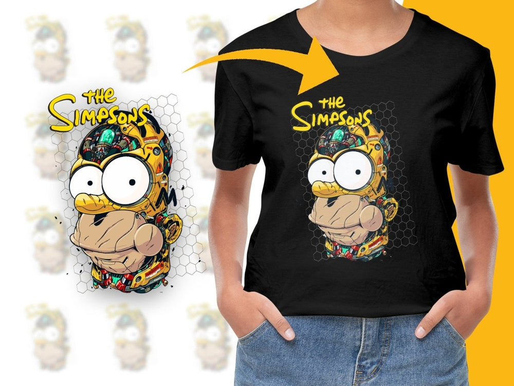 The Simpsons Character Robot Inspired Graphic PNG File - Teepew
