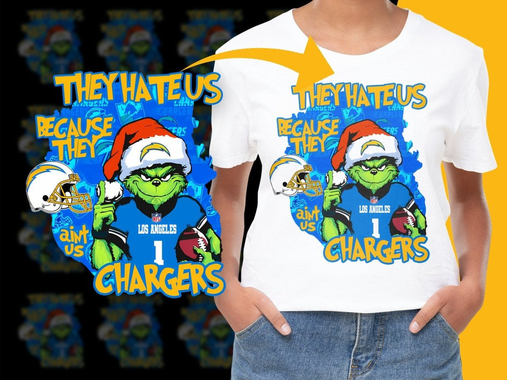 They Hate Us Because They Ain't Us Chargers PNG File - Teepew