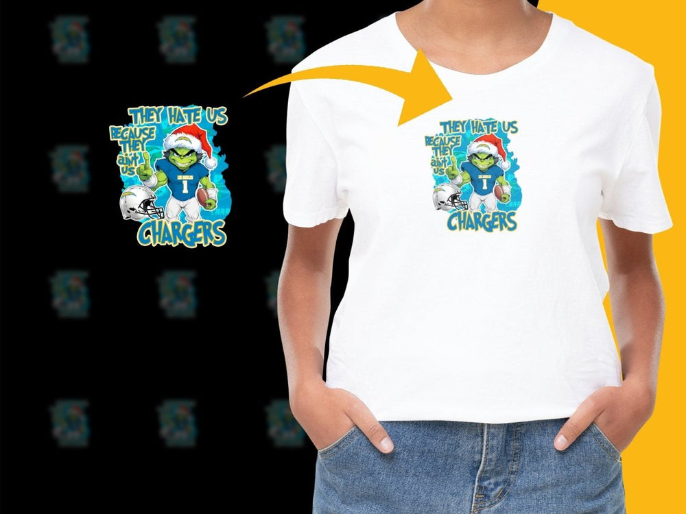 They Hate Us Because They Ain't Us Chargers PNG File - Teepew