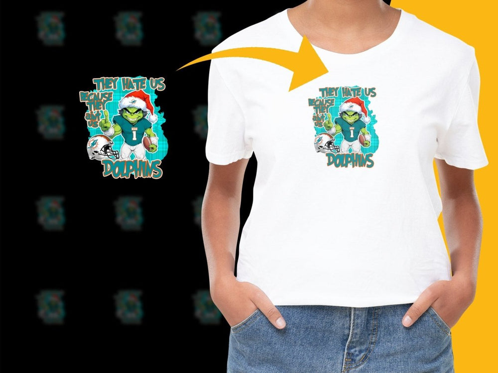 They Hate Us Because They Ain't Us Dolphins PNG File - Teepew
