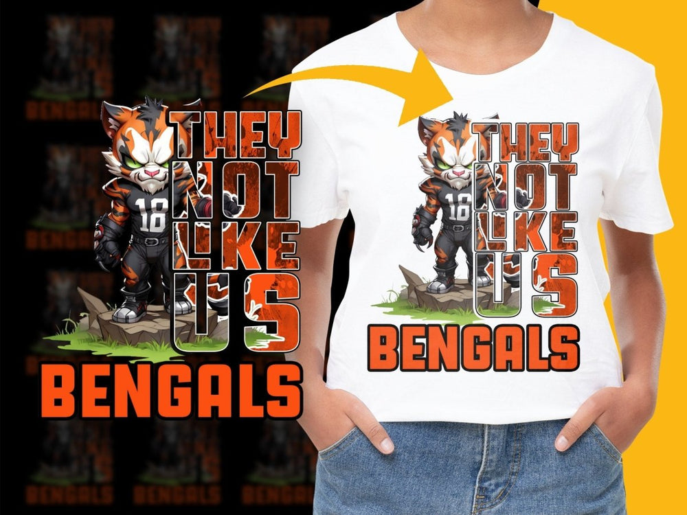 They Not Like Us Bengals Graphic PNG File - Teepew