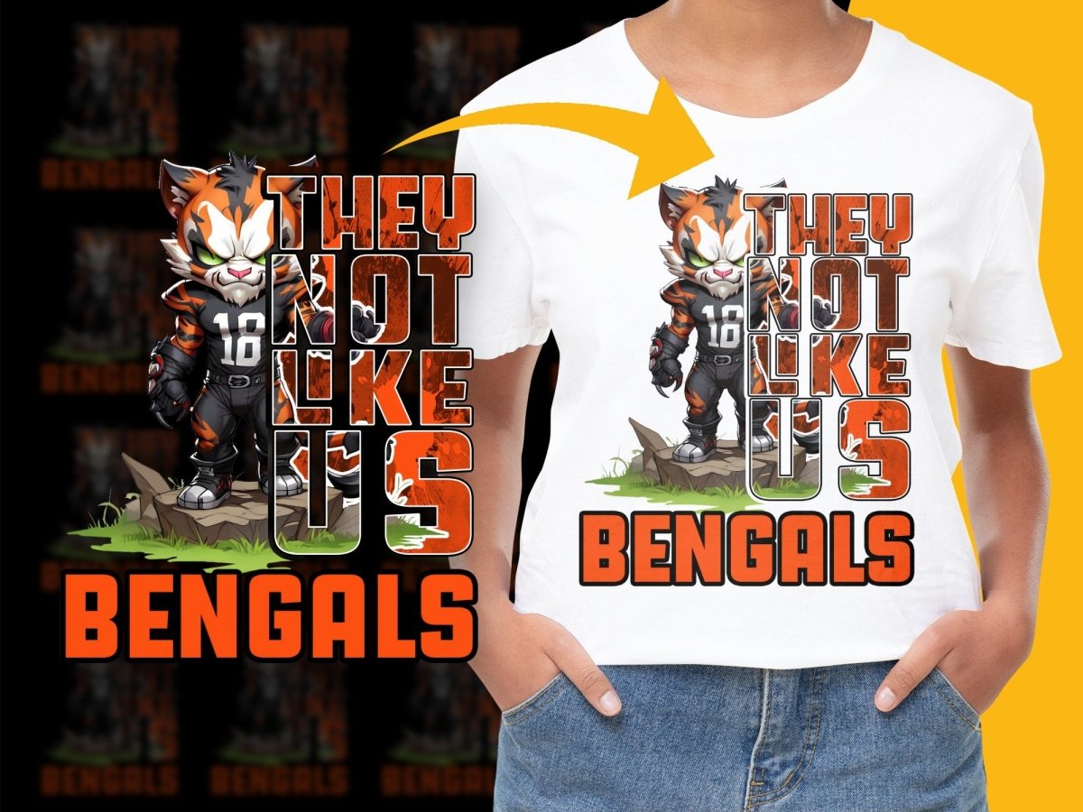 They Not Like Us Bengals Graphic PNG File - Teepew