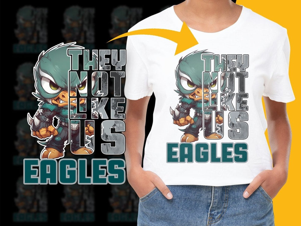 They Not Like Us Eagles NFL Football PNG File - Teepew