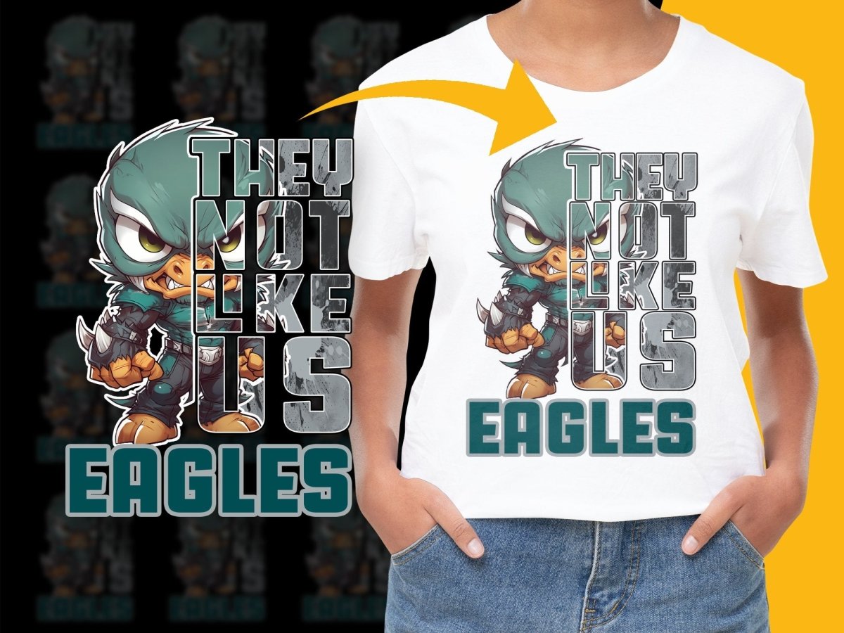 They Not Like Us Eagles NFL Football PNG File - Teepew