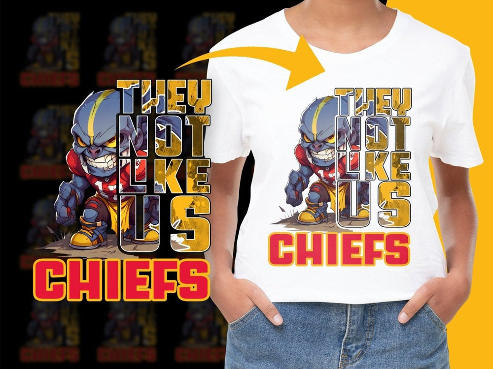 They Not Like Us Graphic Chiefs PNG File - Teepew
