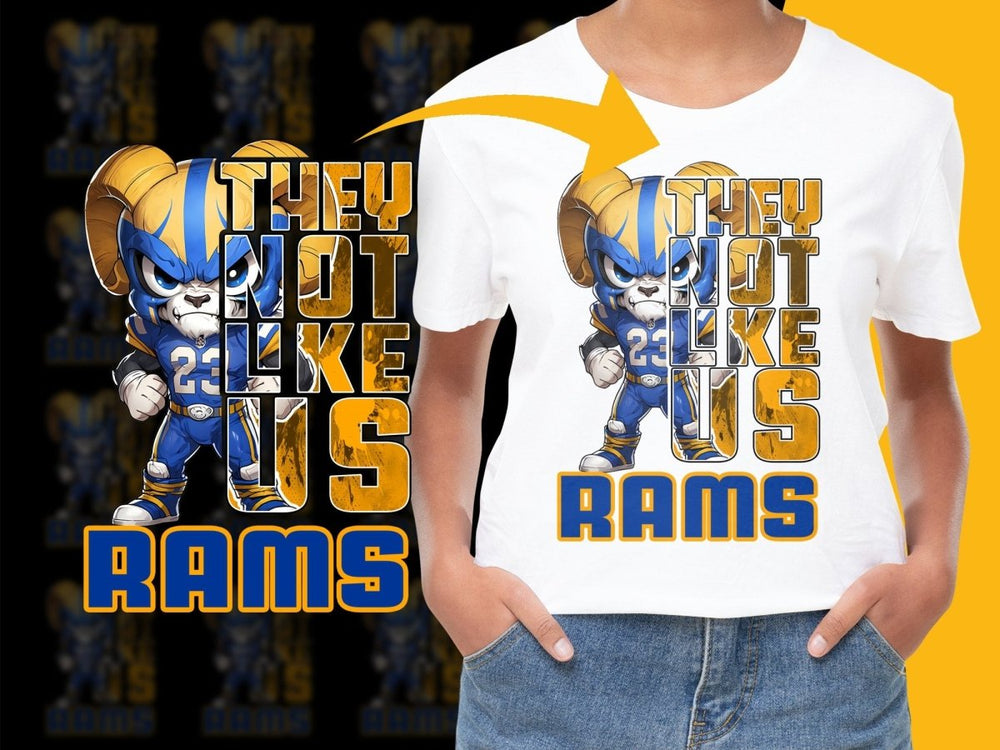 They Not Like Us Rams Graphic PNG File - Teepew