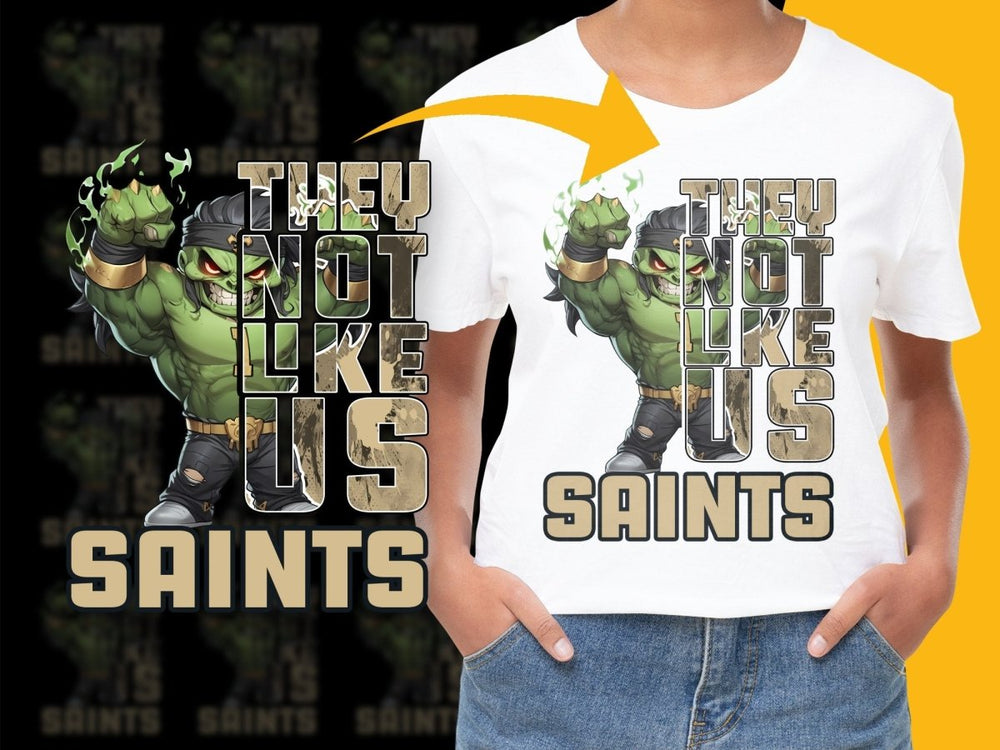 They not Like Us Saints Graphic Print PNG File - Teepew
