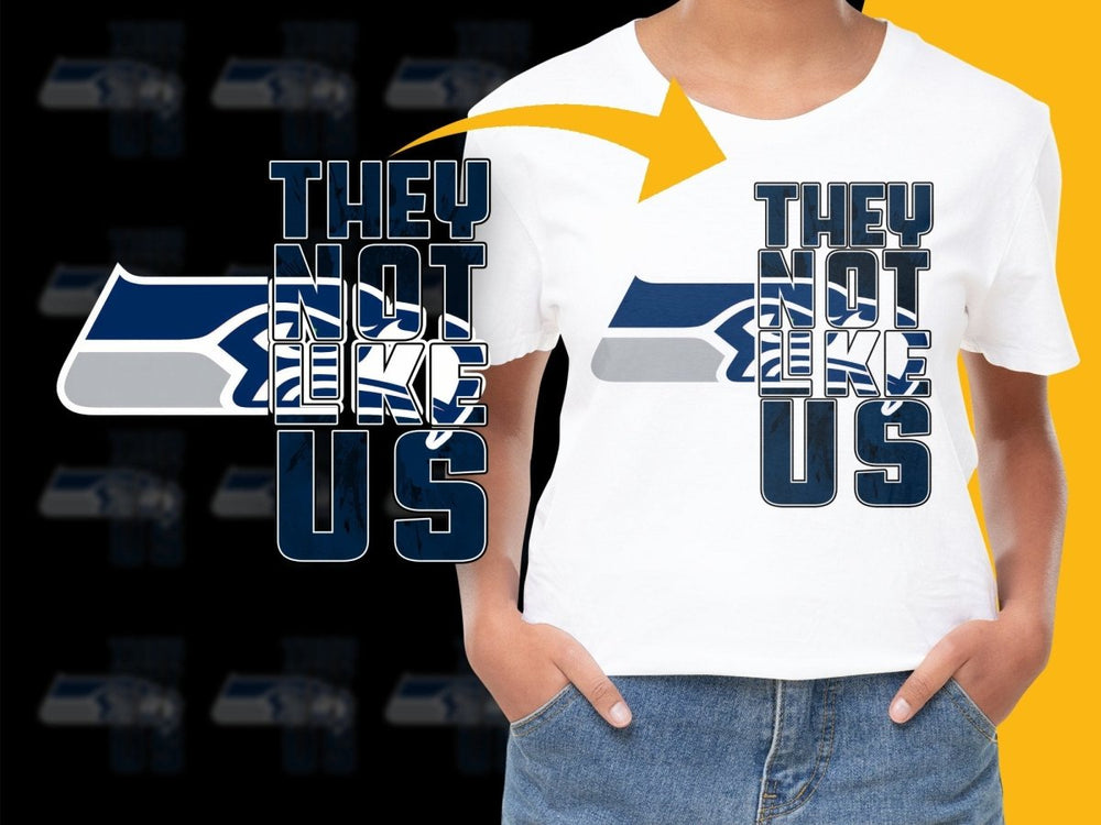 They Not Like Us Seahawks Logo Graphic PNG File - Teepew
