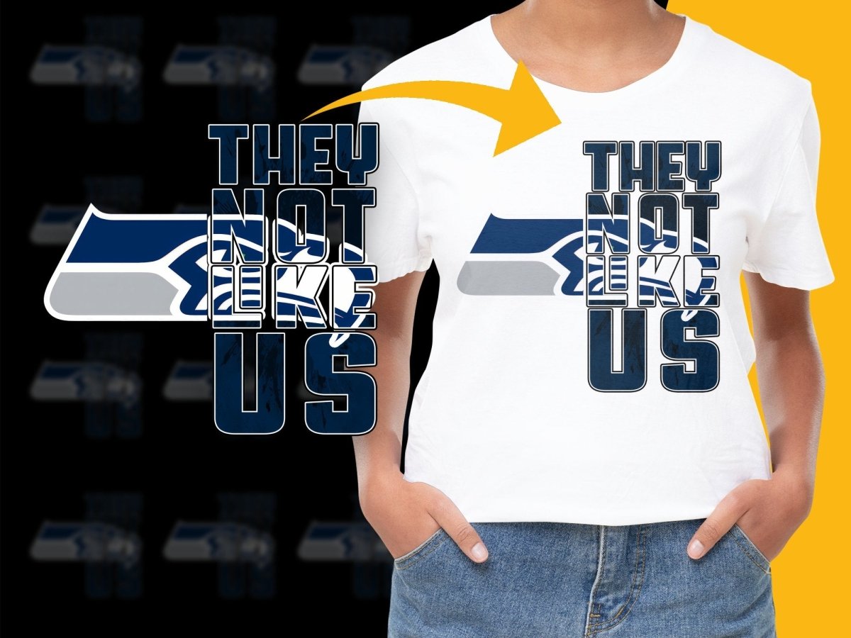 They Not Like Us Seahawks Logo Graphic PNG File - Teepew