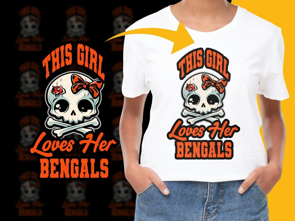 This Girl Loves Her Bengals Graphic PNG File - Teepew