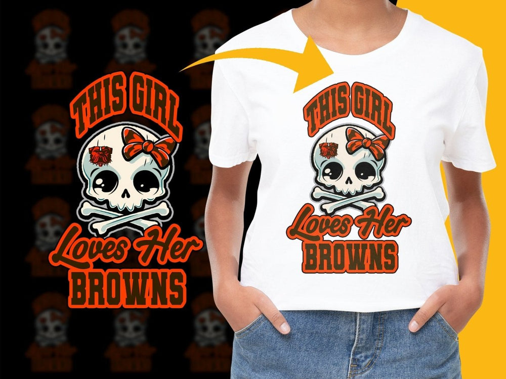 This Girl Loves Her Cleveland Browns PNG File - Teepew