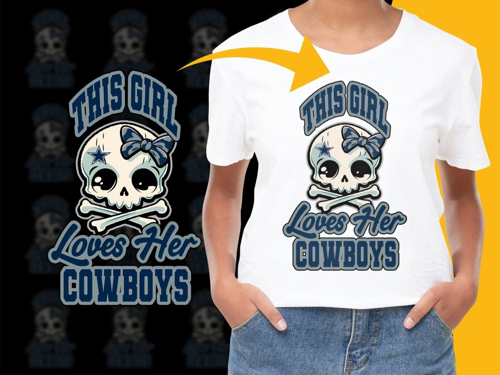 This Girl Loves Her Cowboys NFL Football Fan PNG File - Teepew