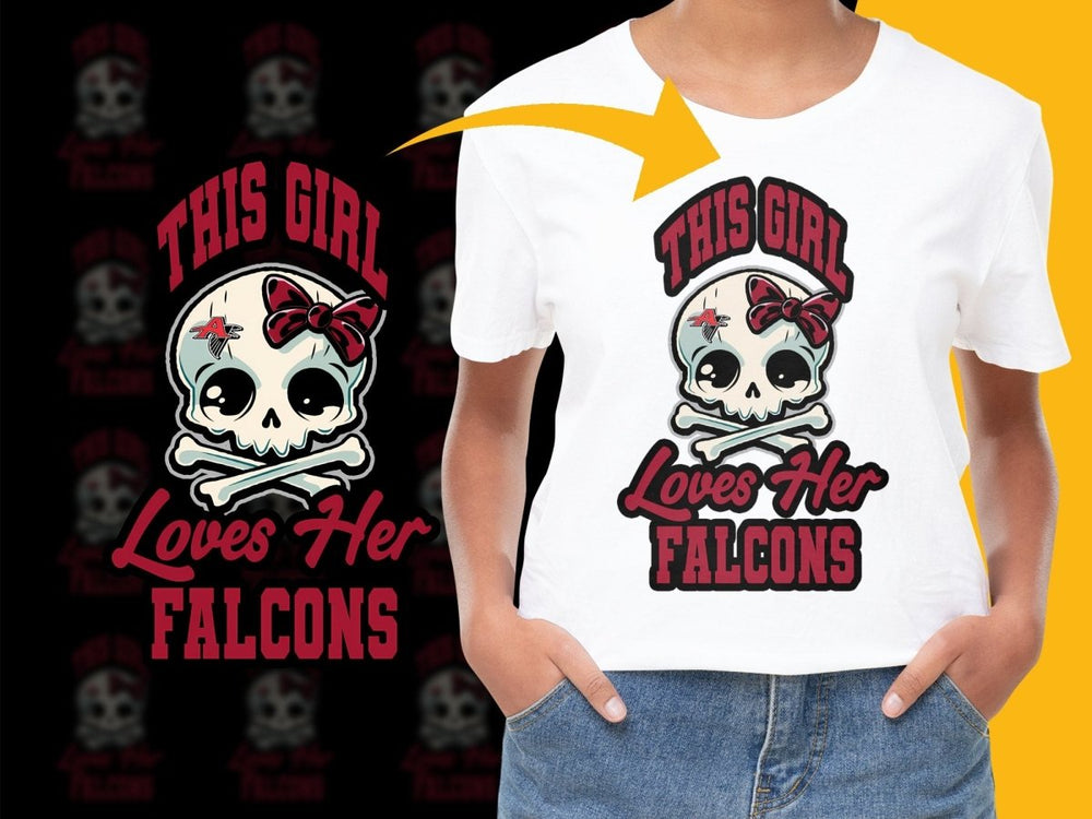 This Girl Loves Her Falcons Stylish Graphic PNG File - Teepew