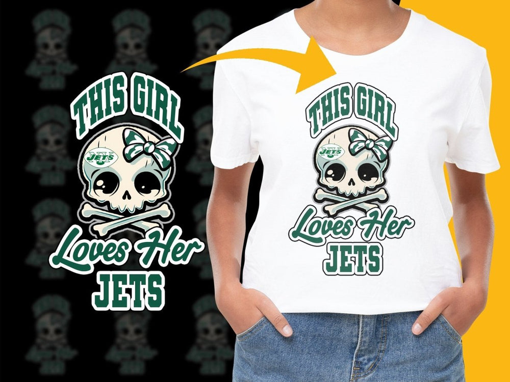 This Girl Loves Her Jets Skull Crossbones PNG File - Teepew