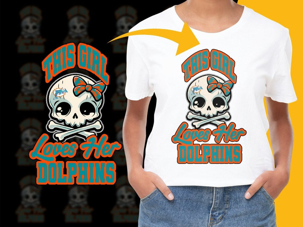 This Girl Loves Her Miami Dolphins PNG File - Teepew