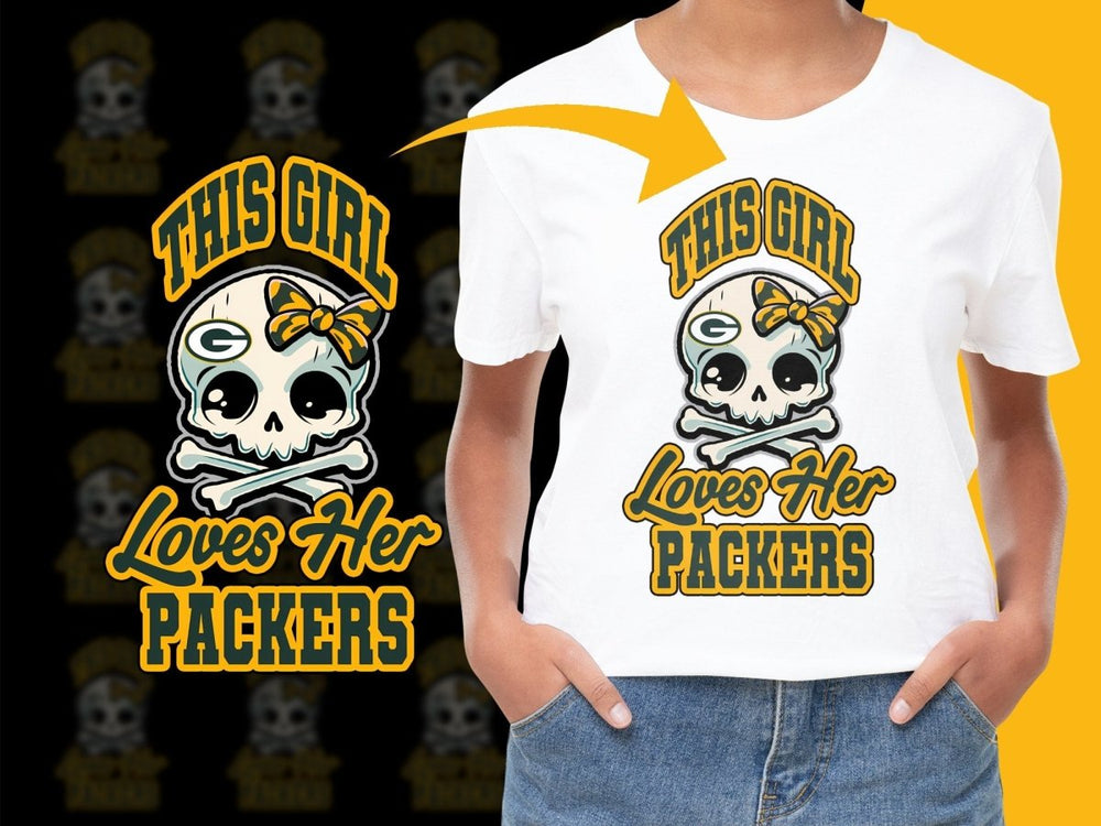 This Girl Loves Her Packers Graphic PNG File - Teepew