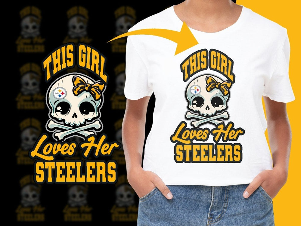 This Girl Loves Her Steelers Graphic PNG File - Teepew