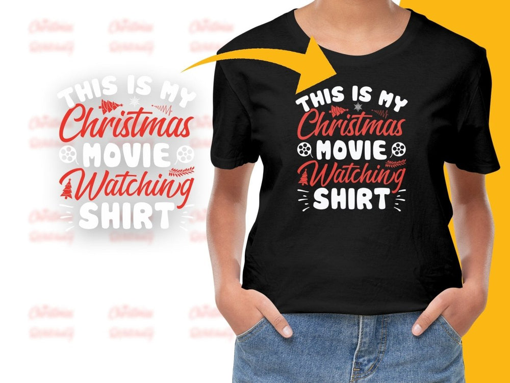 This is My Christmas Movie Watching Shirt PNG File - Teepew
