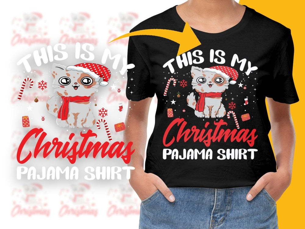 This Is My Christmas Pajama Shirt Stylish PNG File - Teepew