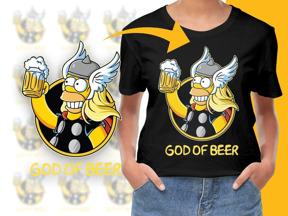 Thor Inspired God of Beer Graphic Print PNG File - Teepew