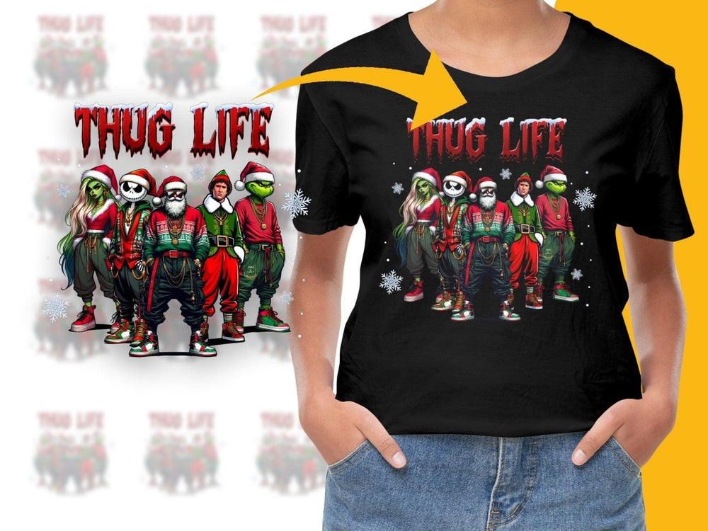 Thug Life Christmas Characters Graphic PNG File - Teepew