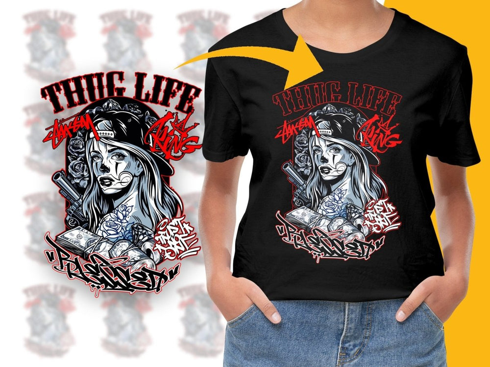 Thug Life Graffiti Style Graphic PNG File - Teepew