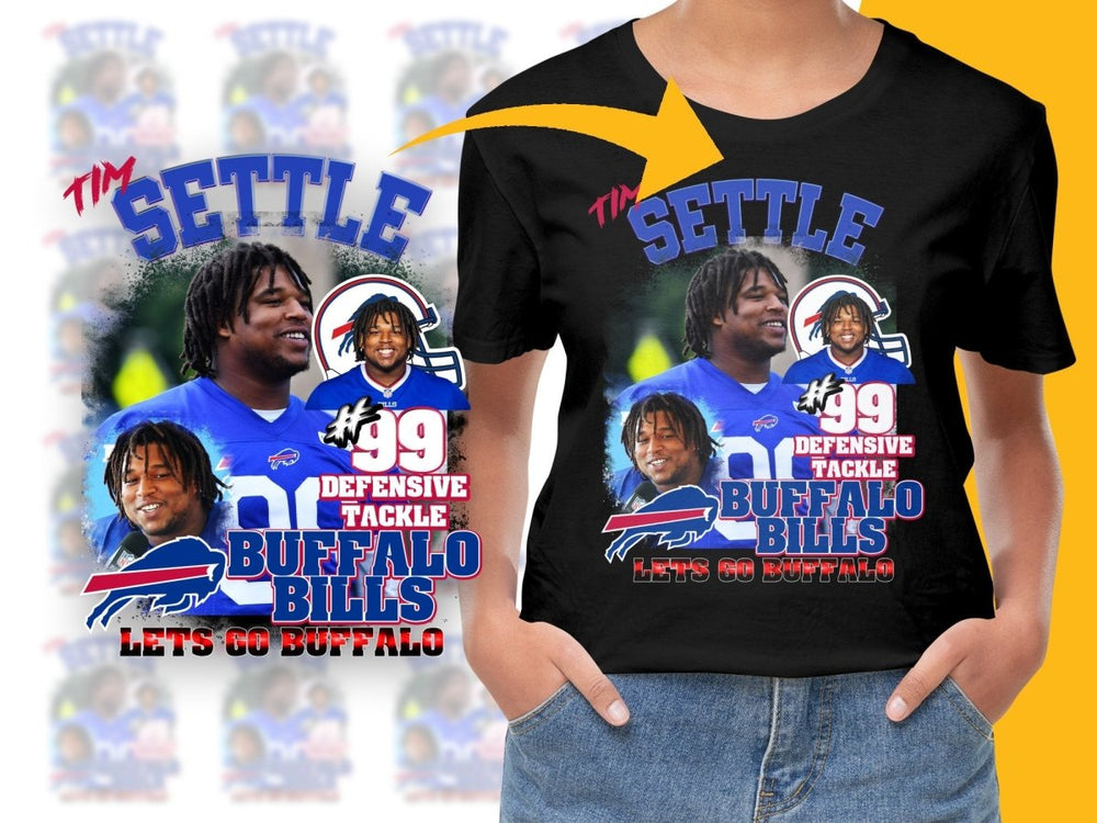 Tim Settle Defensive Tackle Buffalo Bills Fan PNG File - Teepew