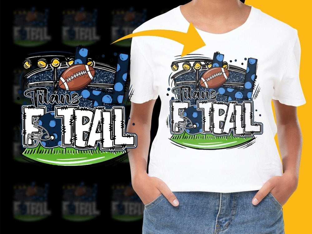 Titans Football Fun Design Graphic PNG File - Teepew